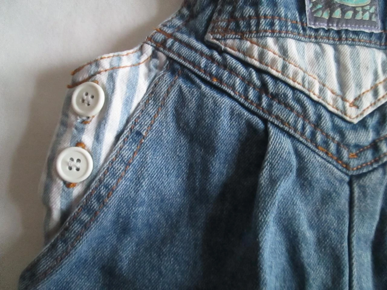 Salopette jeans curta P'tit Caïd – photo 2